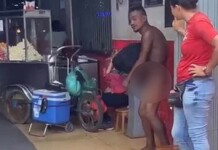 ‘Pai me dá um real” é flagrado caminhando nu no Terminal Urbano de Rio Branco
