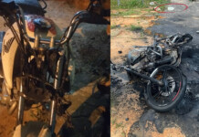 Em Cruzeiro do Sul, homem se incomoda com motos estacionadas e ateia fogo nos veículos