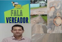 Vereador Evandro diz que buracos tem sido a principal causa de acidentes em Mâncio Lima