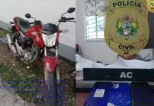 Polícia Civil de Mâncio Lima recupera motocicleta roubada durante operação