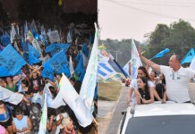 VÍDEO: bandeiraço vira minicarreata e campanha de Zé Luiz agita Mâncio Lima com milhares de apoiadores