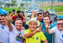 Em mais uma Mega Carreata 22, Bocalom e Alysson são recebidos em clima de festa na regional do Calafate