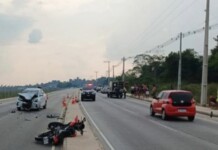 Polícia Militar divulga detalhes sobre colisão fatal entre carro e moto na estrada que liga Mâncio Lima a Cruzeiro do Sul