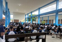 Alunos da escola Antônio de Oliveira Dantas participam de palestra sobre os perigos do álcool e do cigarro eletrônico