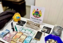 Em Tarauacá, polícia prende traficante com drogas, muito dinheiro e fecha “bocada”