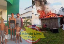 “Perdi tudo o que eu tinha, senhor”: fogo destrói casa de família com cincos filhos em Mâncio Lima; VEJA COMO AJUDAR