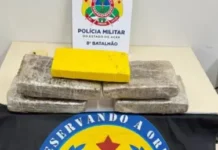 Motociclista é preso com mais de 5 kg de drogas na BR-364 durante operação da Polícia Militar
