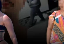 Modelo pega marido com amante e quebra vassoura nos dois