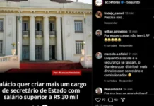 Mãe do governador Gladson reage à criação de cargo no governo: “precisa não”