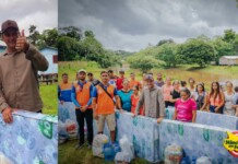 VÍDEO: levando boas notícias, vice-prefeito Andinho acompanha Defesa Civil na entrega de kits no rio Azul