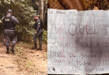 CV deixa bilhete dizendo ter matado ‘X9’ que ‘jogou com a Rocam