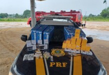 PRF apreende eletrônicos, patinetes e medicamentos irregulares na BR-364, em Cruzeiro do Sul