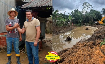 Prefeito em exercício Andinho age com rapidez e auxilia família atingida por alagamento; “Zé Luiz e eu, não somos de ficar no gabinete quando o povo precisa”