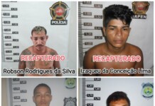 FORAGIDOS DO PRESÍDIO MANOEL NERI SÃO RECAPTURADOS EM MENOS DE 72 HORAS