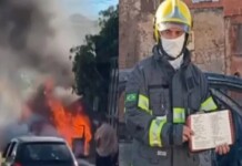 Bíblia fica intacta após incêndio destruir carro