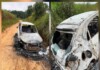Após executarem dois homens em Mâncio Lima, criminosos atearam fogo em carro de uma das vítimas
