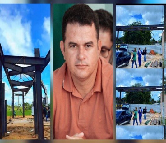 Imagens da obra na Alameda das Águas é divulgada por vice-prefeito; espaço poderá ser palco de carnaval fora de época em Mâncio Lima