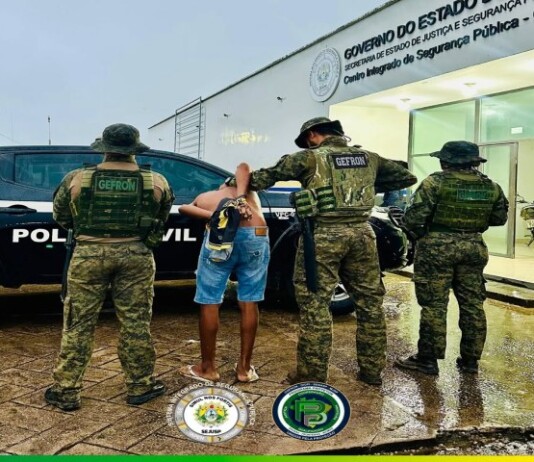 Em Mâncio Lima, forças de segurança capturam acusado de vários homicídios