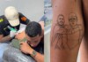 Criador de conteúdo de Marechal Thaumaturgo tatua rosto de Sérgio Petecão no braço: “Eu amo o senhor”