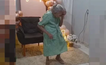 Idosa de 104 anos viraliza na internet ao comemorar aniversário dançando forró de Luiz Gonzaga