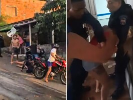 VÍDEO: em Cruzeiro do Sul, briga envolvendo Polícia Militar e moradores é registrada