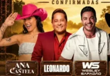 ExpoAcre 2026 terá Leonardo, Wesley Safadão, Ana Castela e Bruno & Marrone entre as atrações